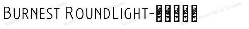 Burnest RoundLight字体转换
